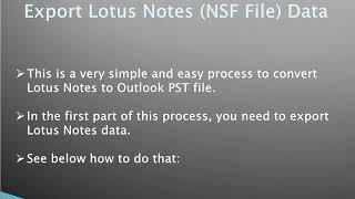 How to Migrate Lotus Notes to Outlook