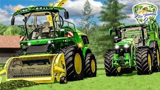 John Deere 9800 & 8R im Häckseleinsatz  True Farming 2 #485 | Farming Simulator 22