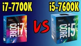 i7-7700K Vs i5-7600KBenchmarks + Gaming Test!  [4K]