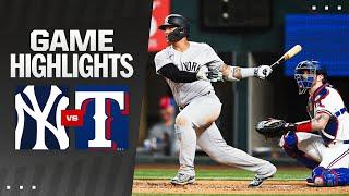 Yankees vs. Rangers Game Highlights (9/2/24) | MLB Highlights