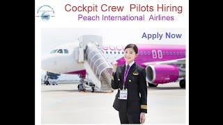 Cockpit Crew‍️Pilots Hiring‍️Peach Airlines️Rajarajeswari HR Manager AirCrews Aviation P Ltd