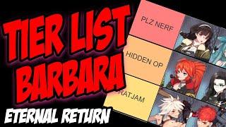 Eternal Return Black Survival - Tier List Barbara Bernice 2021 - Eternal Return Tier List 2021