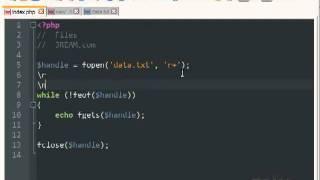 PHP File Handling - fopen, fwrite, fclose, while, feof, fgets, file_put_contents, file_get_contents