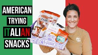 AMERICAN TRYING ITALIAN SNACKS | UNIVERSAL YUMS subscription box unboxing TASTE TEST and REVIEW