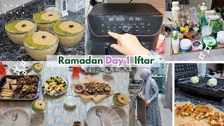 Our First Iftar Table, Family Moments & Yummy Healthy Food - Sugar free Pudding and Snacks