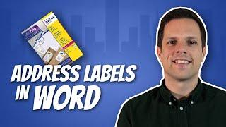 How to print mailing labels in Word