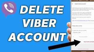 How to permanently delete viber account 2021 | deactivate viber