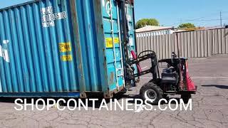 45 foot high Cube shipping container moved in minutes with a remote control