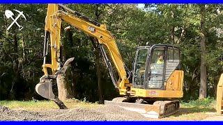 Gravel Driveway Repair - Cat 306 and Kubota SVL65