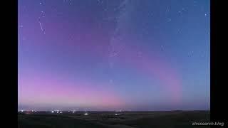 Aurora and SAR Arc Timelapse, New Underwood, SD, 2024-10-06