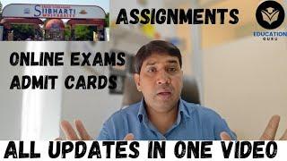 Swami Vivekanand Subharti University meerut distance Online exams! Admit cards! assignments Update!