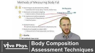 Body Composition Assessment Techniques (UPDATED VERSION IN DESCRIPTION)