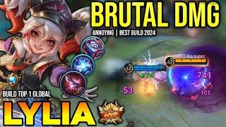 LYLIA BEST BUILD 2024 | BUILD TOP GLOBAL LYLIA GAMEPLAY | MOBILE LEGENDS