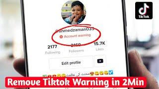How to Fix “Account Warning” on TikTok - Remove Tiktok Warning
