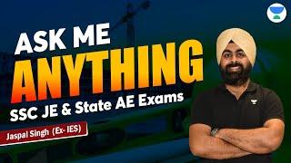 Ask me Anything | SSC JE & State AE Exams | Jaspal Sir ( EX-IES ) #unacademy #jaspal_singh