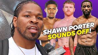 Shawn Porter REAL TALK on Shakur Stevenson "BORING" criticisms; Crawford vs Canelo