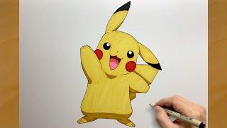 How to draw pikachu from pokemon | Easy to draw | draw anime