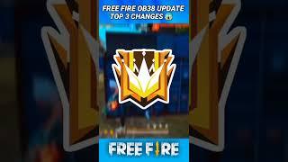 OB 38 update changes  #freefire #shorts