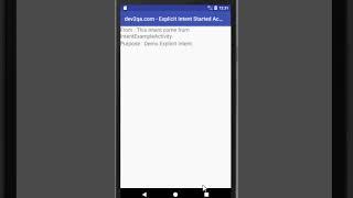 android explicit intent example release
