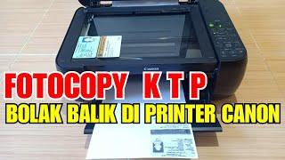 Cara FotoCopy KTP Bolak Balik di Printer Canon