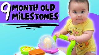 NINE MONTH OLD DEVELOPMENTAL MILESTONES | Research-Based 9 Month Development Checklist & Examples