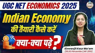 Ugc Net Economics 2025 | Indian Economy Prepration | By Simranjit Kaur Mam |  Net Jrf Economics