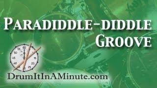 Paradiddle-diddle groove drumset lesson - Drum It In A Minute