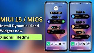 Install MiOS Super Island Widgets in any Xiaomi Device without root | MIUI 15 Widgets