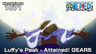 ONE PIECE episode1071 Teaser "Luffy's Peak - Attained! GEAR5"