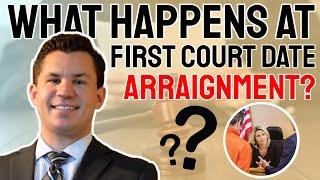 What happens at first court date or arraignment?