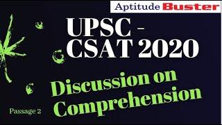 UPSC CSAT 2020 Comprehension  - Passage 2 (In India, the current focus on the right to privacy....)