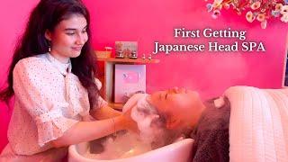 ASMR MY FRIEND'S FIRST TIME TRYING A PROFESSIONAL JAPANESE HEAD SPA ft. @Emirichu