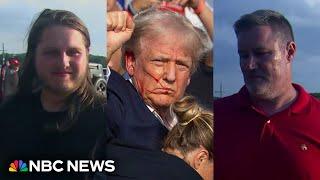 Watch: Trump assassination attempt detailed by eyewitnesses | NBC News NOW