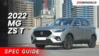 MG ZS T 2022 Spec Guide | Zigwheels.Ph