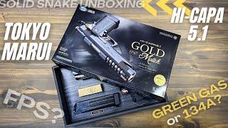 Tokyo Marui Hi Capa 5.1 Gold Match Unboxing & Chrono Test