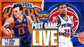 Knicks vs Pistons Summer League Reaction | Knicks Survive Pistons Comeback