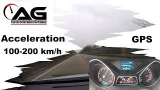 Ford Focus ST MK3 Acceleration Beschleunigung 100-200 km/h GPS