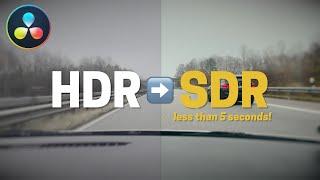 EASILY Convert iPhone HDR to SDR in Davinci Resolve 18.1!