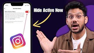 How To HIDE Active Now on Instagram | How to Turn off active now on INSTAGRAM | Trun off  Online