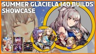 WOTV - Summer Glaciela 140 builds, review & showcase + Dark Siren & '23 summer VC