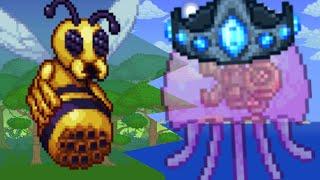 Terraria Queen Bee Vs Queen Jellyfish Tmodloader 1.4.4 Smash Bros Boss Fight