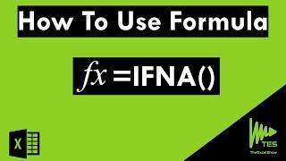 How to use Formula - IFNA - excel