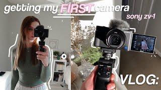 buying my FIRST camera | getting the sony zv-1 + setting up