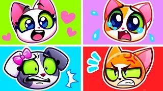  Sharing Your Emotions  Learn Feelings and Emotions for Kids Cartoons for Toddlers Purr-Purr