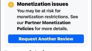 របៀបដោះស្រាយផេកជាប់ Monetization Issues Monetization Policy Violation មេីលវីដេអូមួយនេះជួយបាន