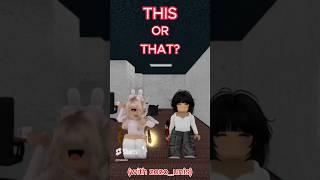 THIS OR THAT #roblox #mm2