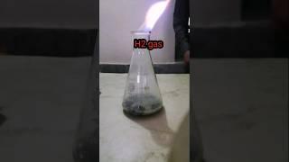 Amazing chemical reaction Blue Flame |Hydrochloric Acid react with Aluminium foil a#experiment