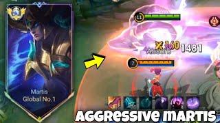 MARTIS PERFECT & AGGRESSIVE GAMEPLAY!! ( NEW BEST BUILD 2024 ) MLBB