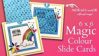 6 x 6 Magic Colour Slide Cards