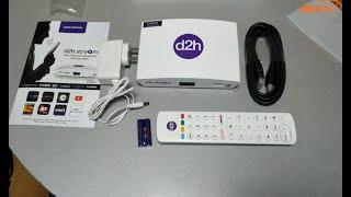 d2h Stream Android Set Top Box Unboxing | How to Make a Normal TV to Smart TV?